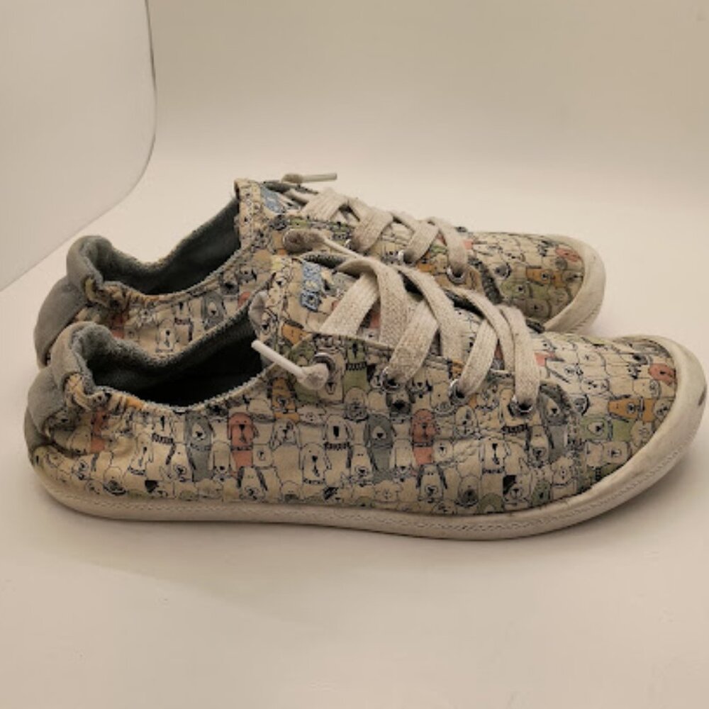 Women's Slip On Size 9.5 Skechers BOBS Beach Bingo - Camp Wag